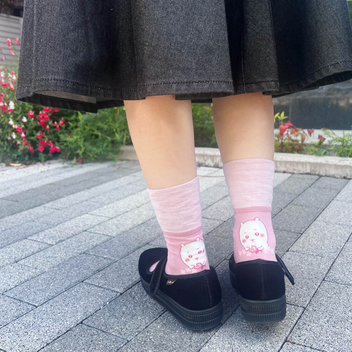 ちいかわ 折返しクルーソックス（ちいかわ）レディース用