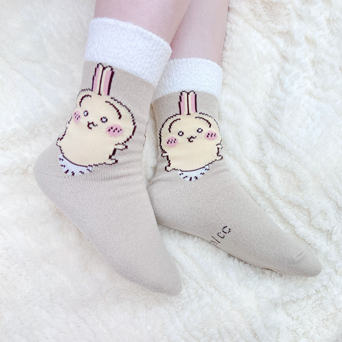 ちいかわ トップモールタム クルーソックス（うさぎ） レディース用