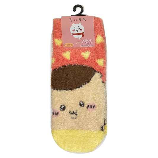 Chiikawa Fluffy Socks (Kurimanju Triangle)
