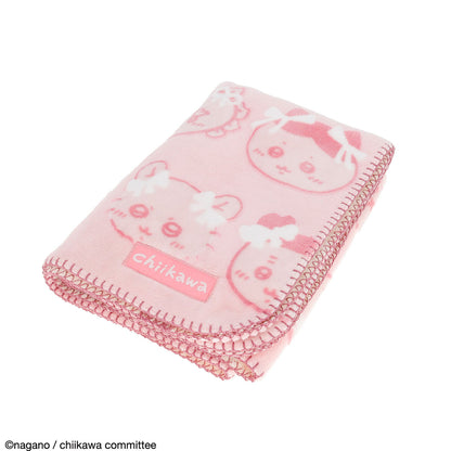 Chiikawa Opal-processed Blanket (Ribbon Ribbon・Pink)