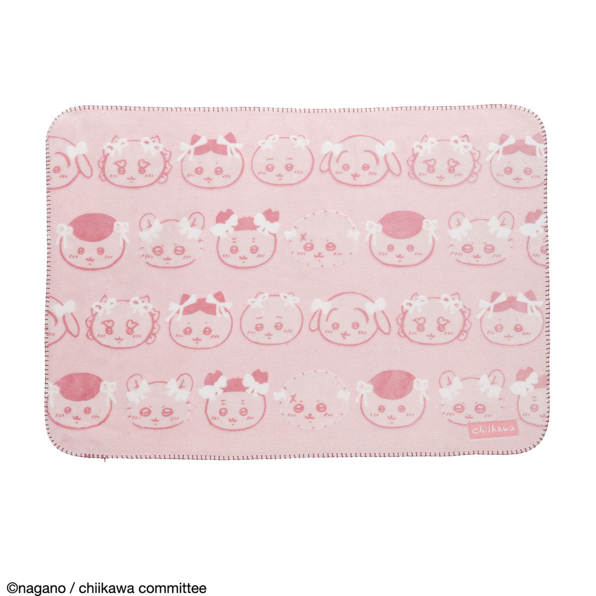 Chiikawa Opal-processed Blanket (Ribbon Ribbon・Pink)