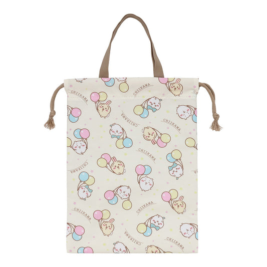 Chiikawa Vertical Drawstring Pouch (Balloon)