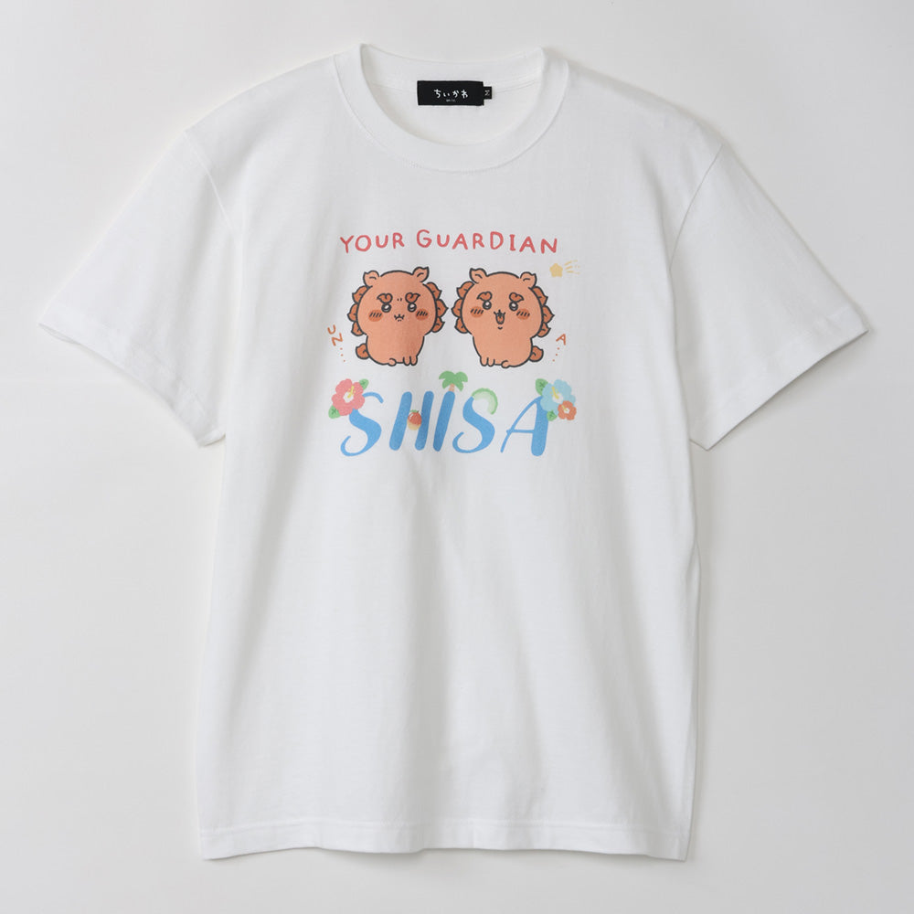 치이카와 시사 축제!!! T셔츠 GUARDIAN SHISA 화이트