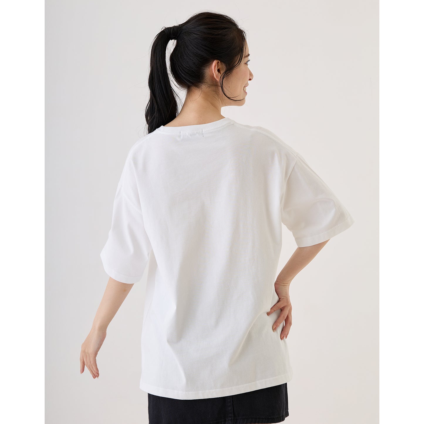 ちいかわ お出かけ楽しみ！な ビッグTシャツ お散歩 ホワイト