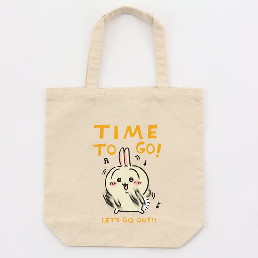 Chiikawa Excited to Go Out! Tote Bag (Outing Usagi Natural)