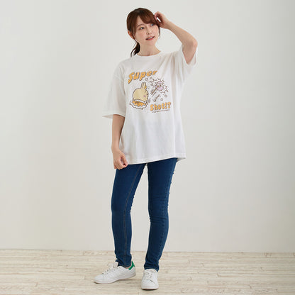 ちいかわ 超まじかるちいかわ ビッグTシャツ Super Shot！？ ホワイト