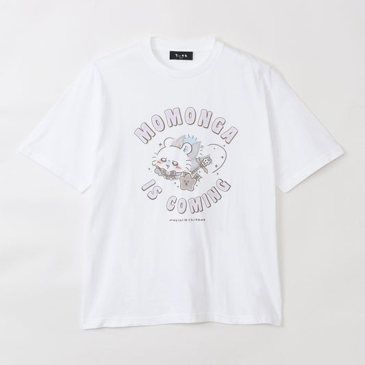 ちいかわ 超まじかるちいかわ ビッグTシャツ MOMONGA IS COMING ホワイト