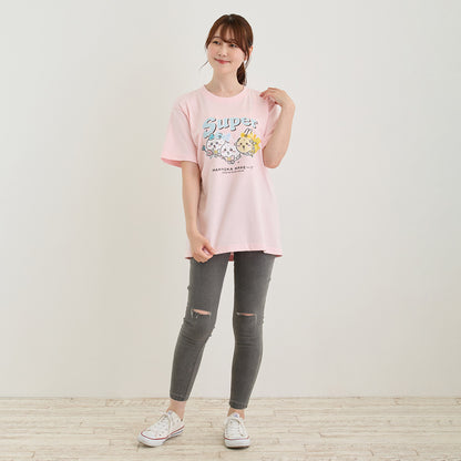 Chiikawa Super Magical Chiikawa T-shirt Super NANTOKA NARE~!! Baby Pink