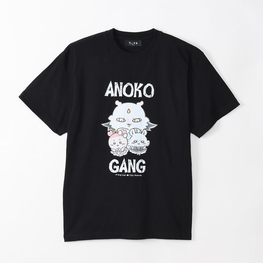 치이카와 초매지컬 치이카와 T셔츠 ANOKO GANG 블랙