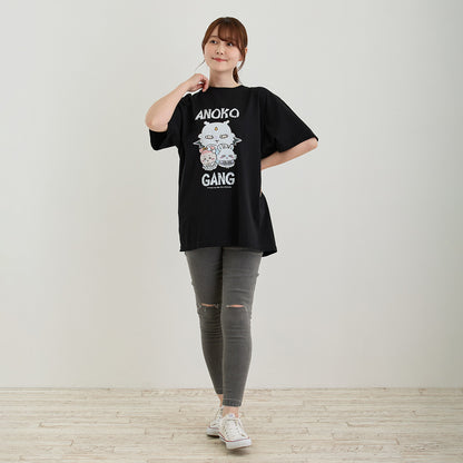 치이카와 초매지컬 치이카와 T셔츠 ANOKO GANG 블랙