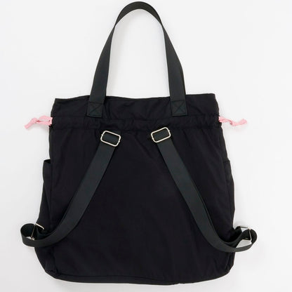 Chiikawa 2-Way Knapsack Chiikawa & Momonga Black