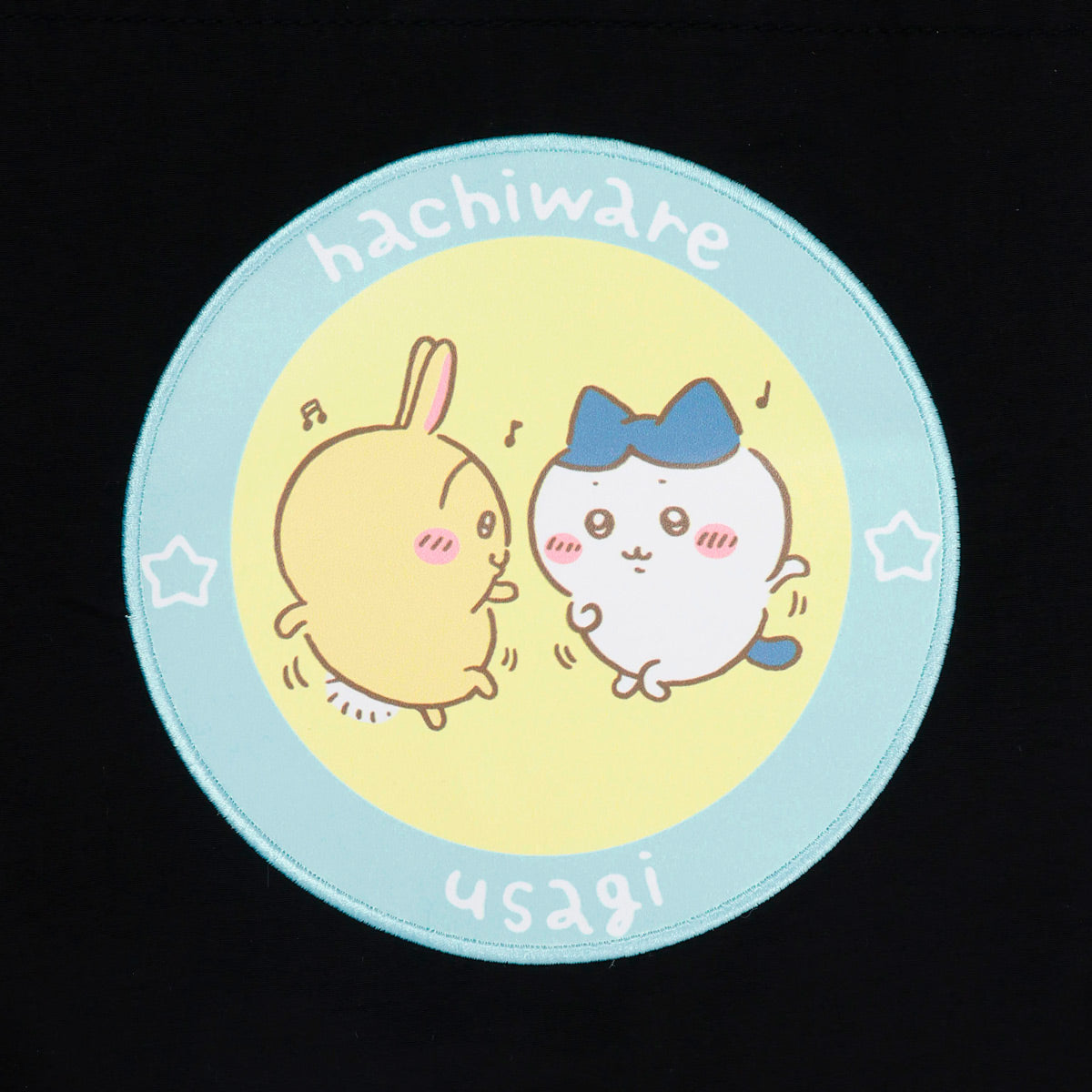 ちいかわ 2WAYナップサック ハチワレ＆うさぎ ブラック