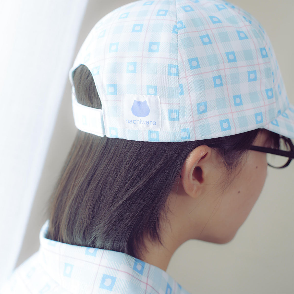 Chiikawa Check Series CAP Hachiware Blue