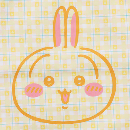 Chiikawa Check Series Tote Bag (with Charm) Usagi Yellow