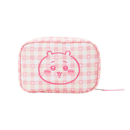ちいかわ チェックシリーズ ポーチ ちいかわ ピンク