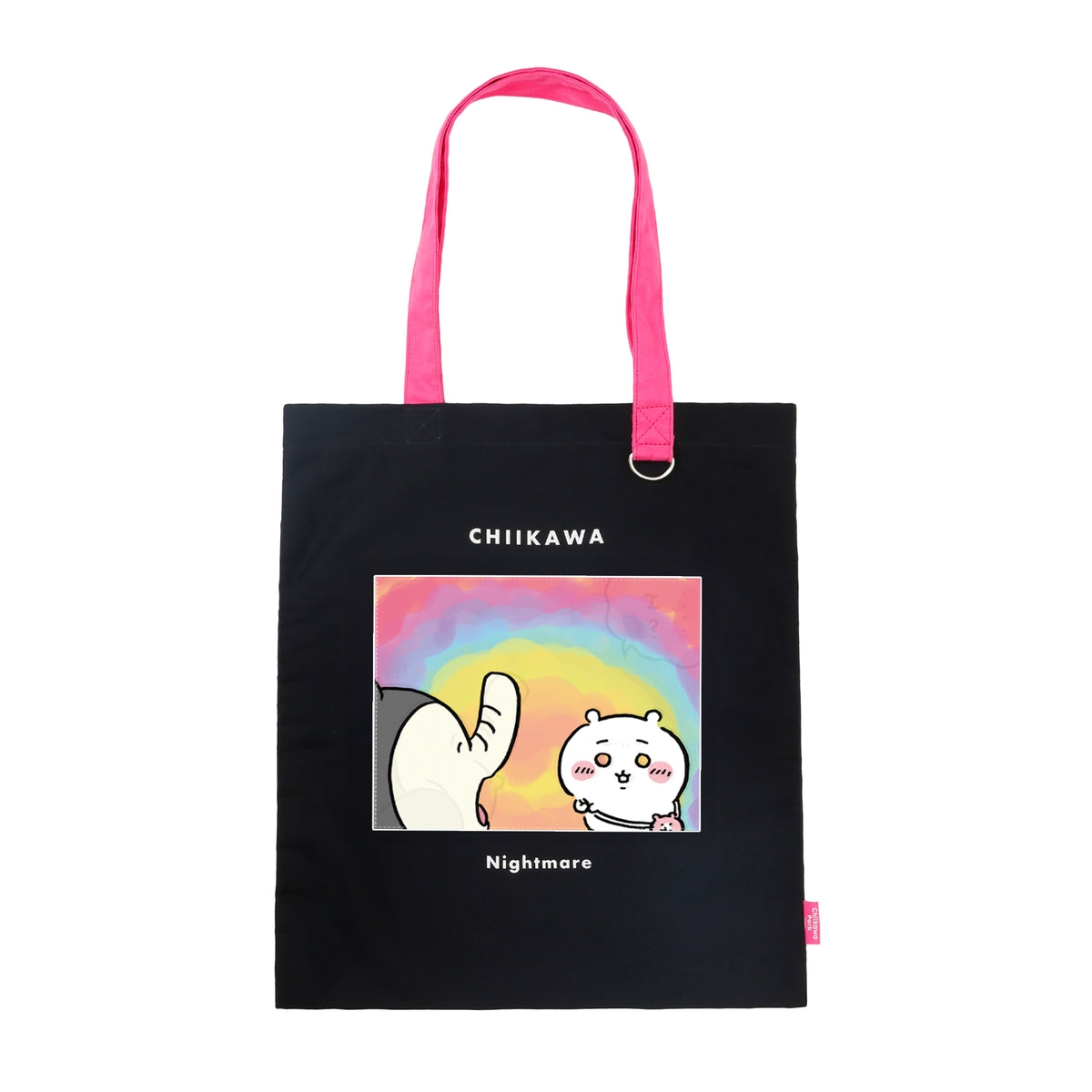 ちいかわ ちいかわパーク レンチキュラートートバッグ 悪夢 ブラック/ピンク