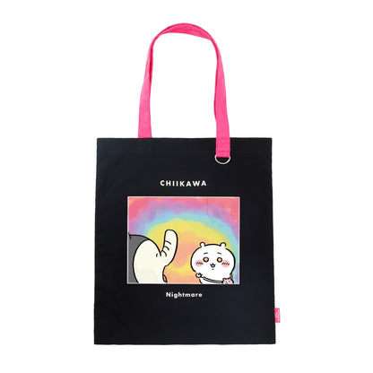 ちいかわ ちいかわパーク レンチキュラートートバッグ 悪夢 ブラック/ピンク