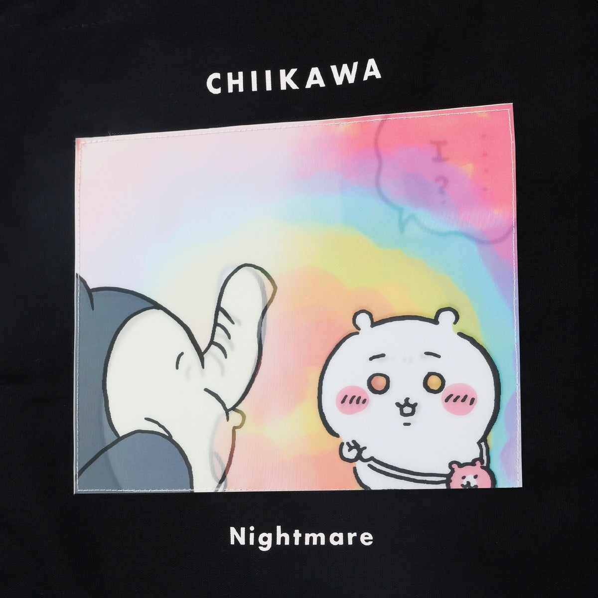 ちいかわ ちいかわパーク レンチキュラートートバッグ 悪夢 ブラック/ピンク