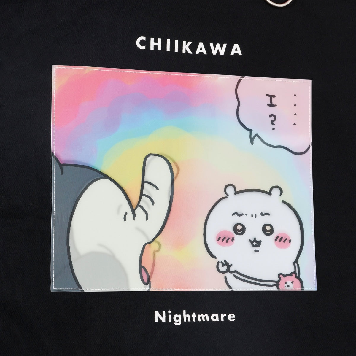 ちいかわ ちいかわパーク レンチキュラートートバッグ 悪夢 ブラック/ピンク