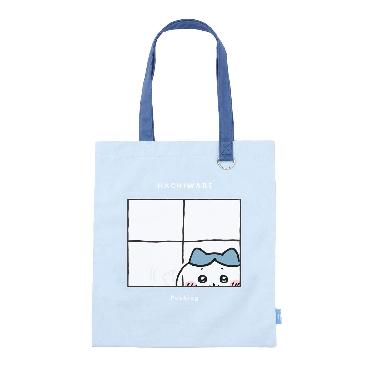 ちいかわ ちいかわパーク レンチキュラートートバッグ 4級は一緒に受けよう サックス/ネイビー
