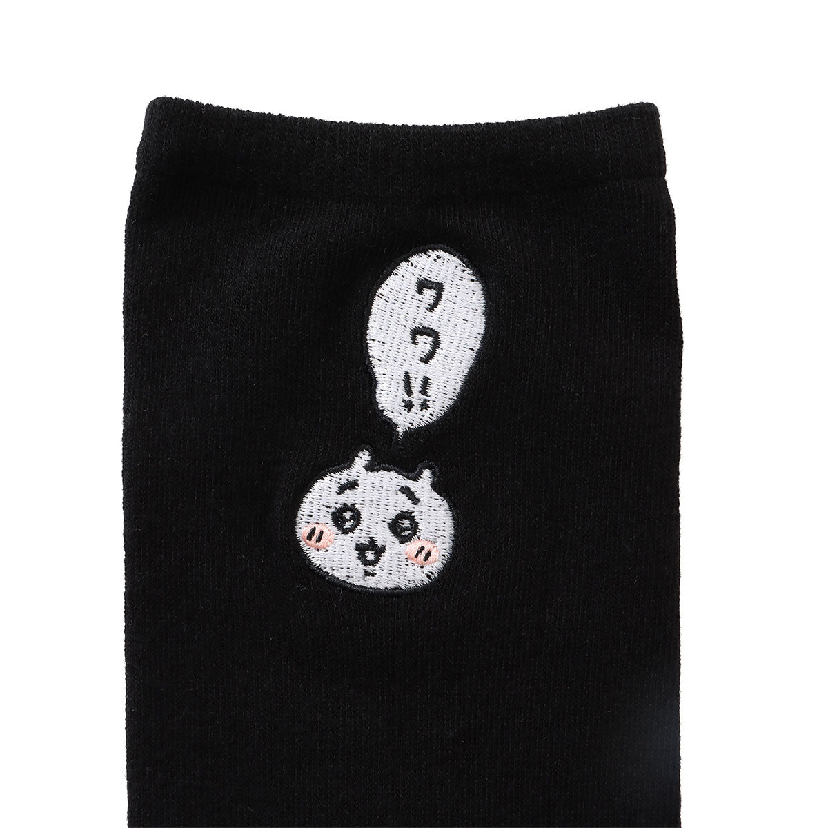 Chiikawa Crew Socks One-Point Embroidery Chiikawa Black