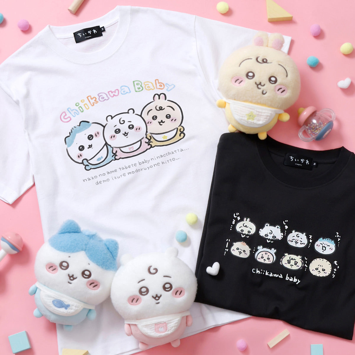 ちいかわ Chiikawa Baby Tシャツ トリオ ホワイト