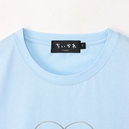 ちいかわ Go!HARAJUKU Tシャツ リボンリボン ハチワレ ブルー