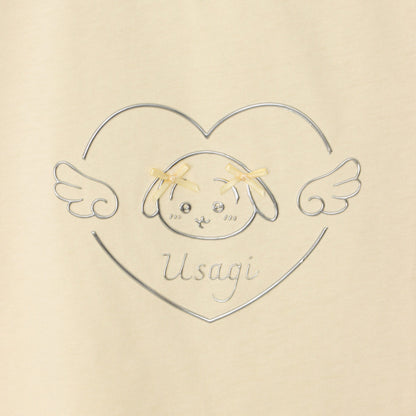 ちいかわ Go!HARAJUKU Tシャツ リボンリボン うさぎ イエロー