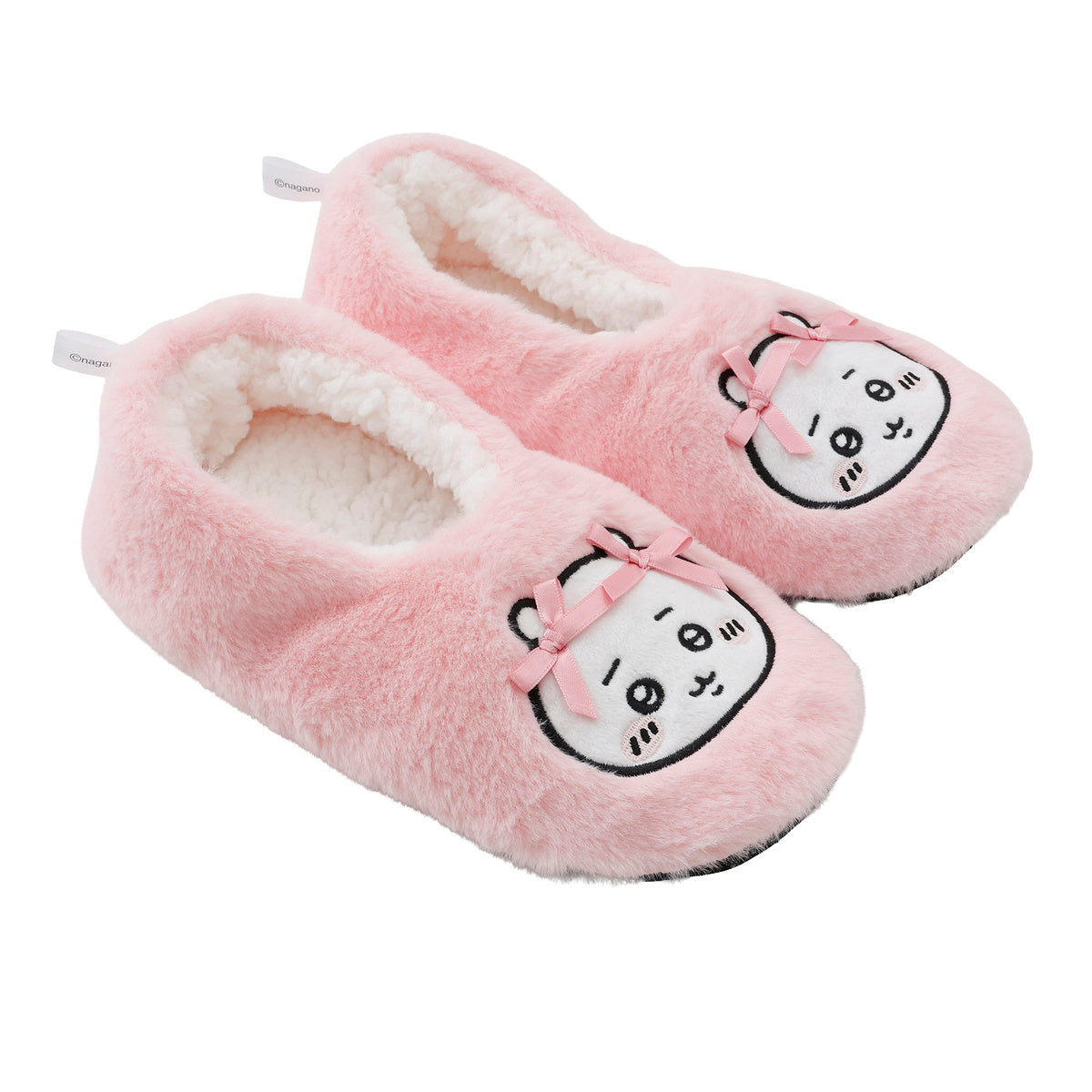 ちいかわ ルームシューズ ちいかわリボン ピンク