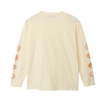 ちいかわ 長袖Tシャツ ドーナッツ イエローベージュ