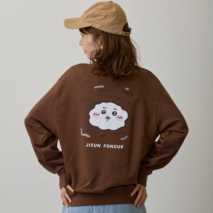 ちいかわ スウェット 自分フォンデュ ブラウン