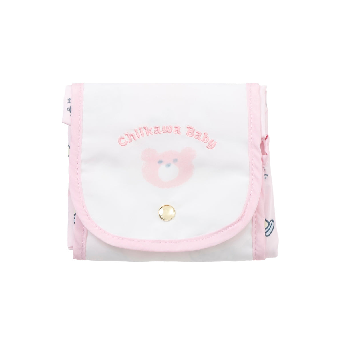 ちいかわ Chiikawa Baby エコバッグ 積み木崩されちゃった ピンク