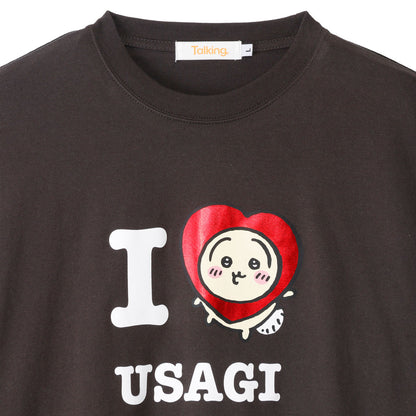 ちいかわ 長袖Tシャツ I LOVE USAGI スミ