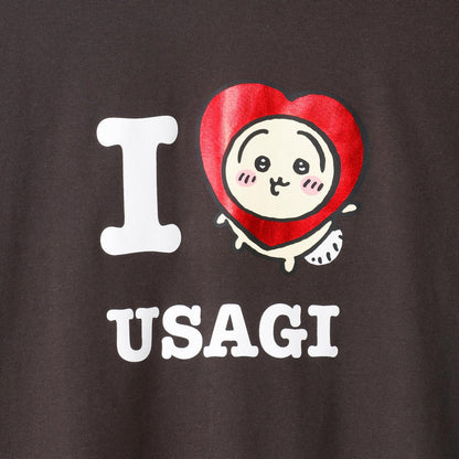 ちいかわ 長袖Tシャツ I LOVE USAGI スミ