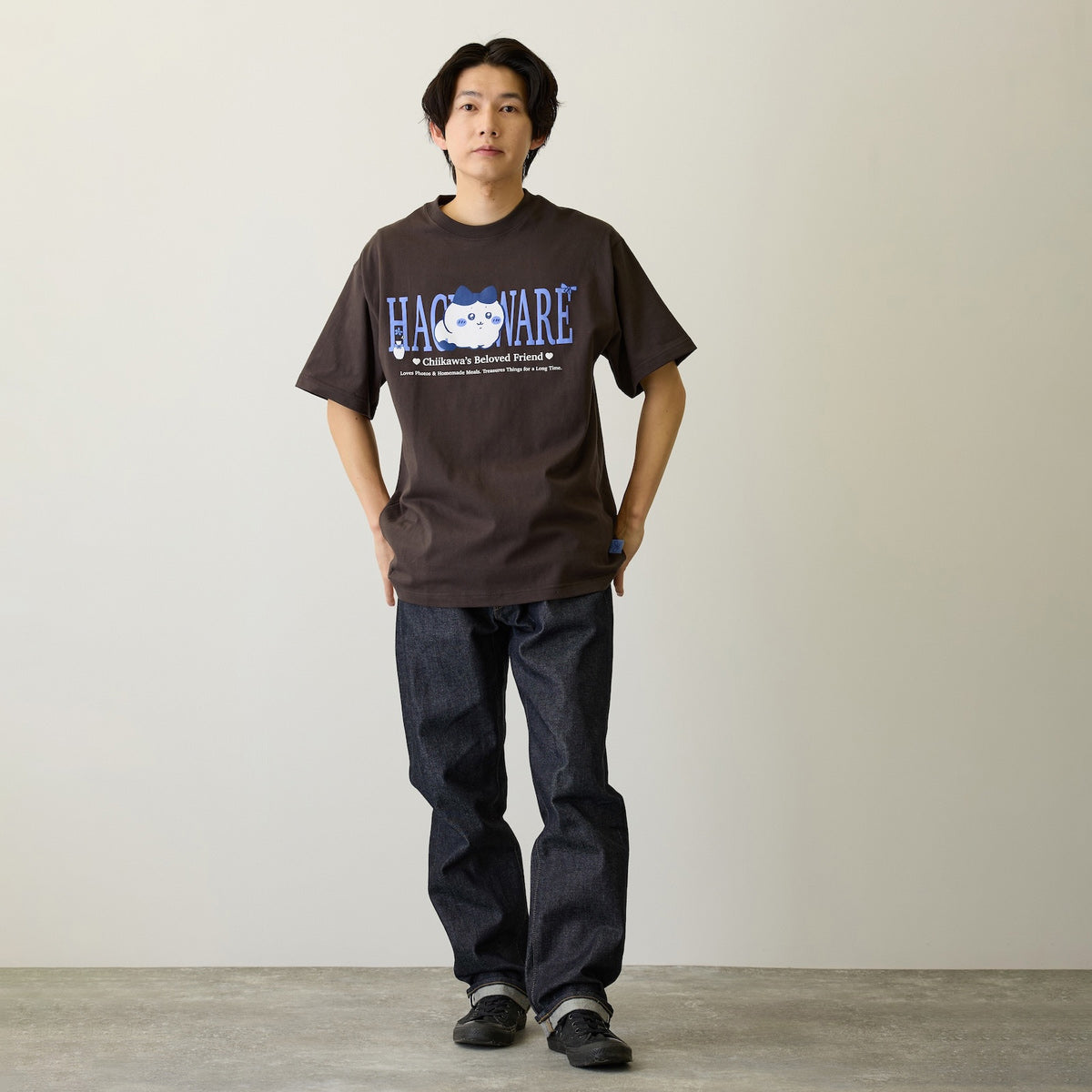 ちいかわ Tシャツ ハチワレシリーズ スミ