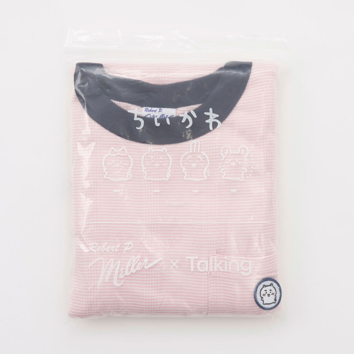 ちいかわ ビッグシルエットポケットTシャツ Robert P.Miller×Talking ちいかわ FLAMINGO