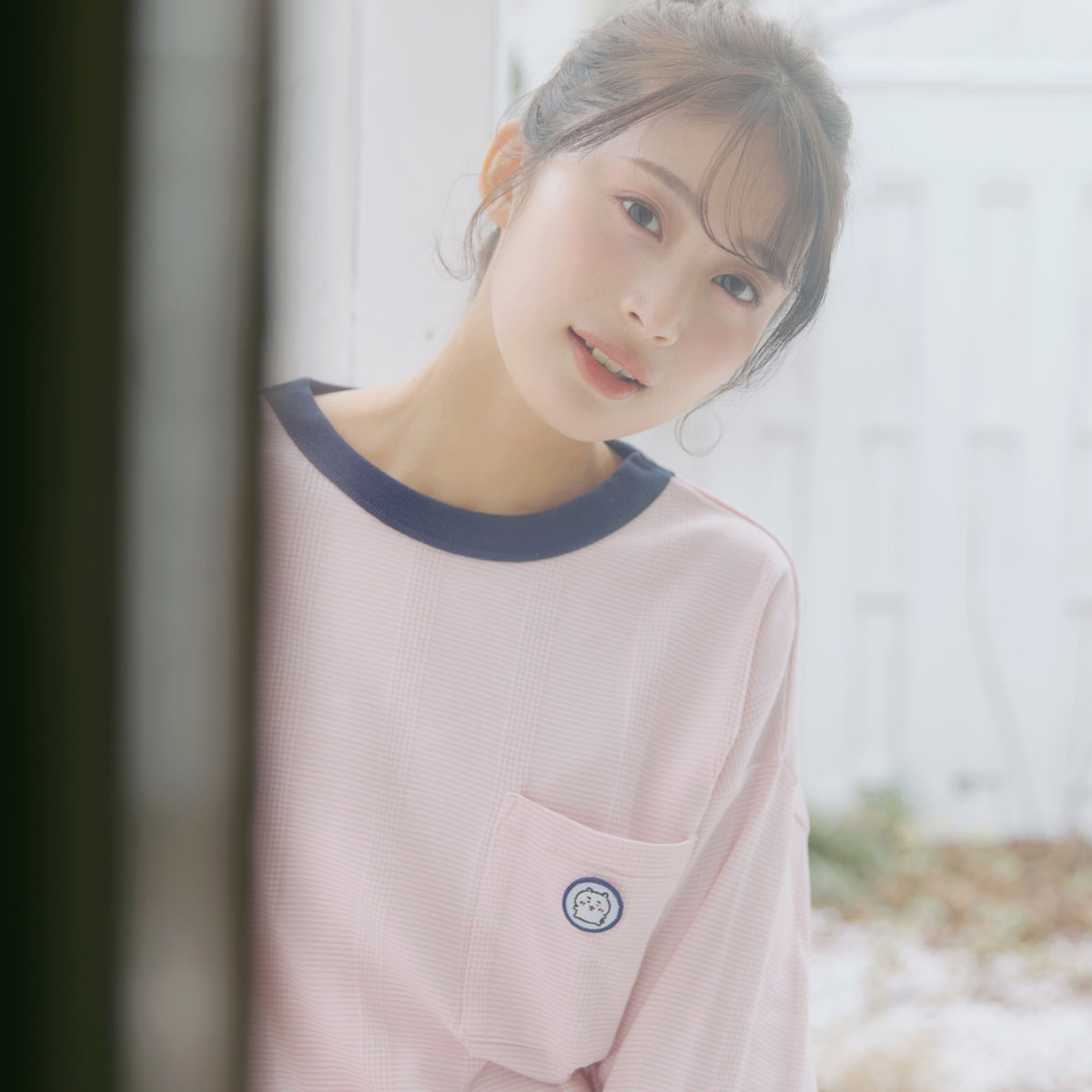 ちいかわ ビッグシルエットポケットTシャツ Robert P.Miller×Talking ちいかわ FLAMINGO