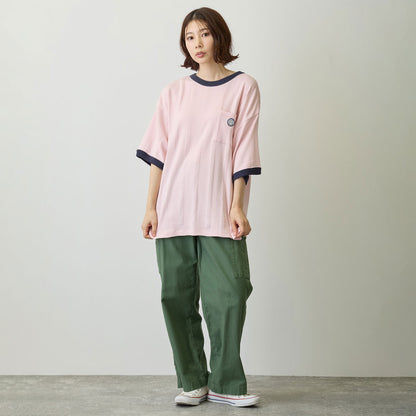 ちいかわ ビッグシルエットポケットTシャツ Robert P.Miller×Talking ちいかわ FLAMINGO