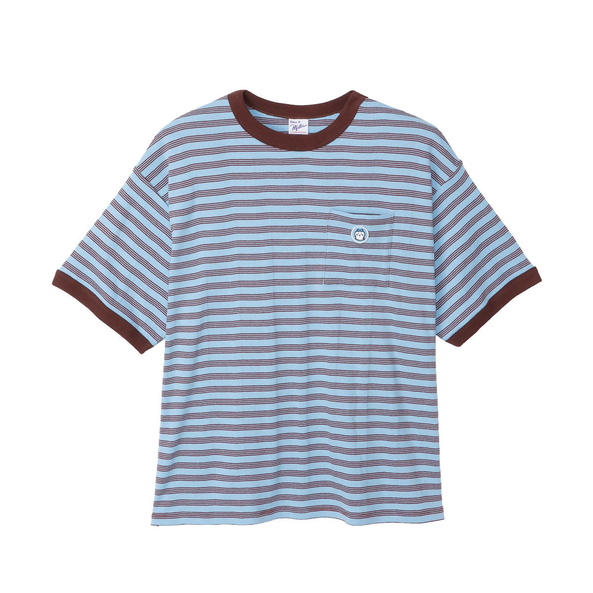 ちいかわ ビッグシルエットポケットTシャツ Robert P.Miller×Talking ハチワレ BLUEBERRY