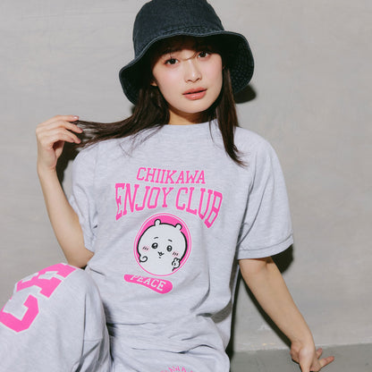 ちいかわ Tシャツ ピース ちいかわ 杢グレー