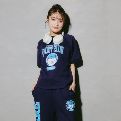 ちいかわ Tシャツ ピース ハチワレ ネイビー