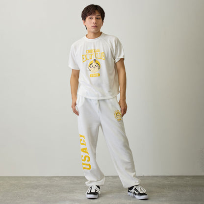 ちいかわ スウェットパンツ ピース うさぎ ホワイト