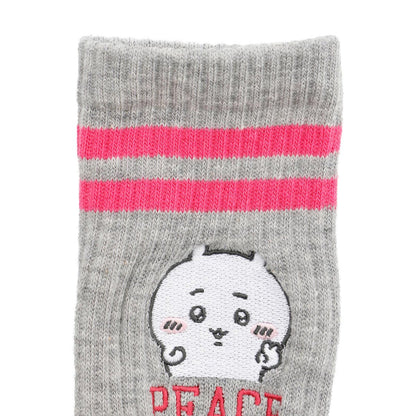 吉伊卡哇 袜子 (Peace / 吉伊卡哇 花灰色)