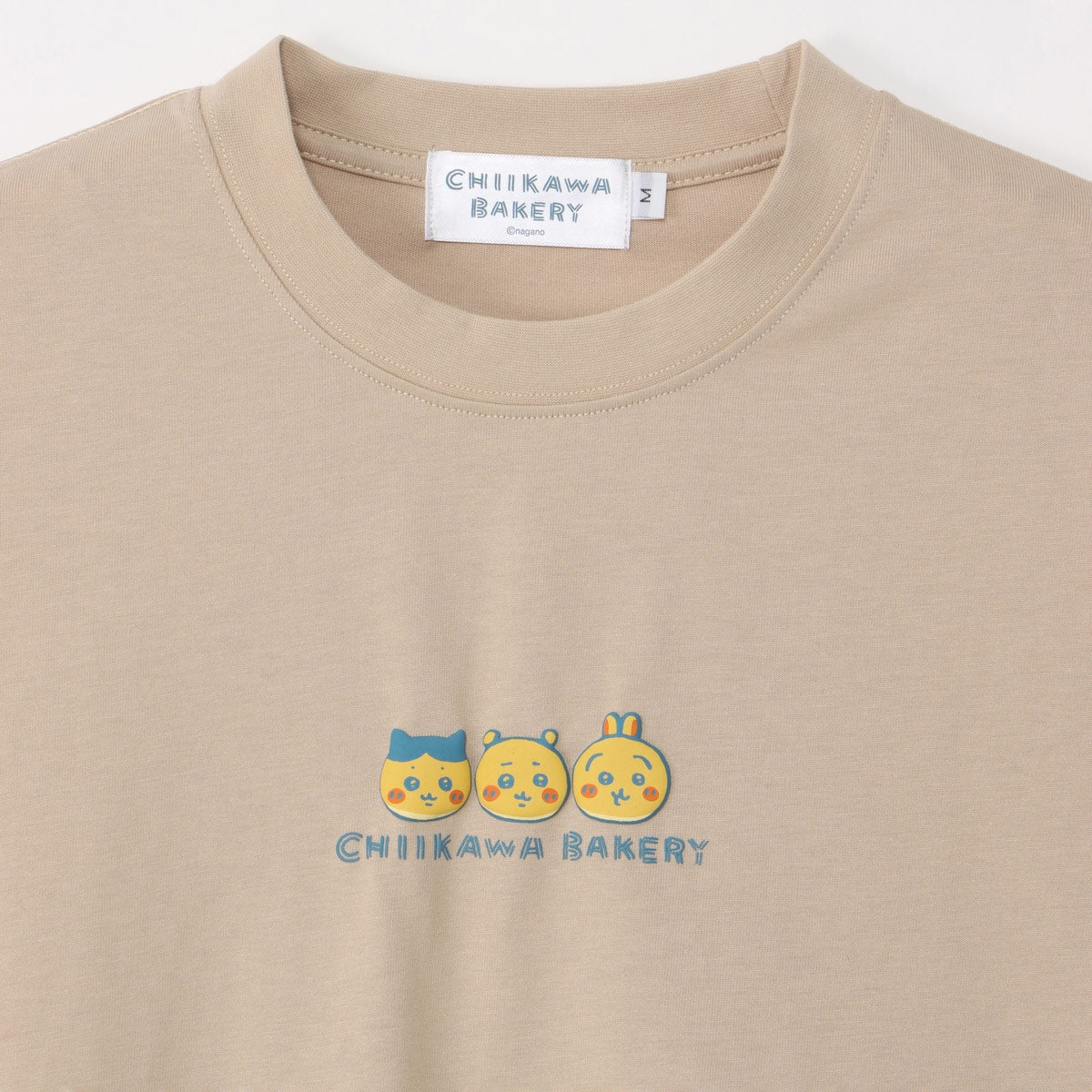 ちいかわ ちいかわベーカリー Tシャツ パンなトリオ サンドベージュ