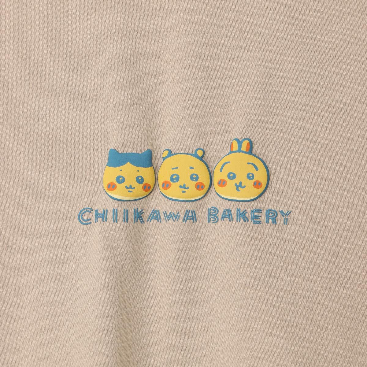 ちいかわ ちいかわベーカリー Tシャツ パンなトリオ サンドベージュ
