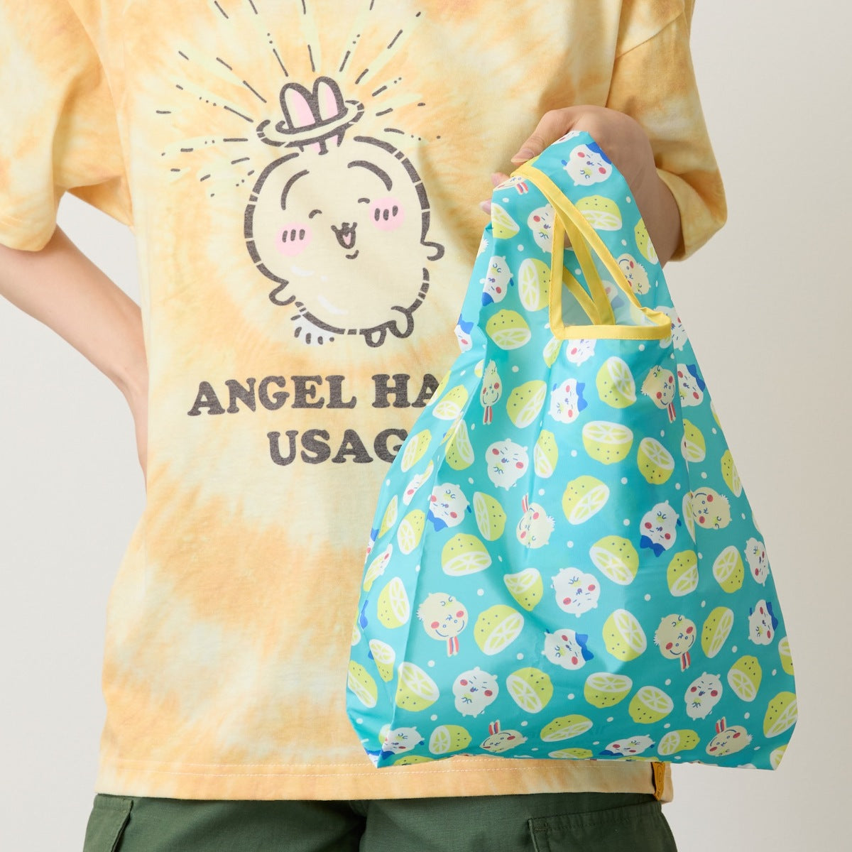 Chiikawa Eco Bag Lemon (Turquoise)
