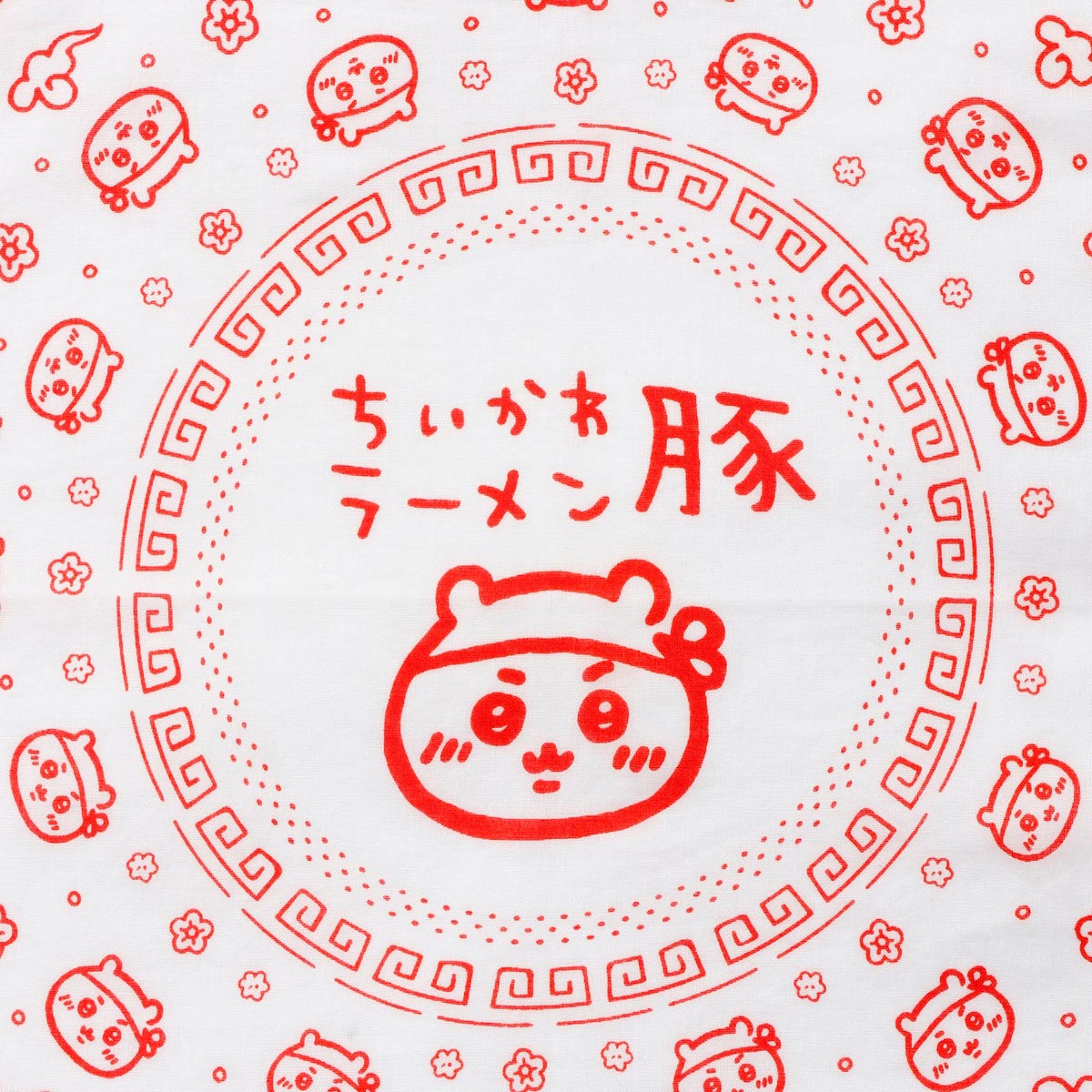 ちいかわ ちいかわラーメン豚 バンダナ ホワイト