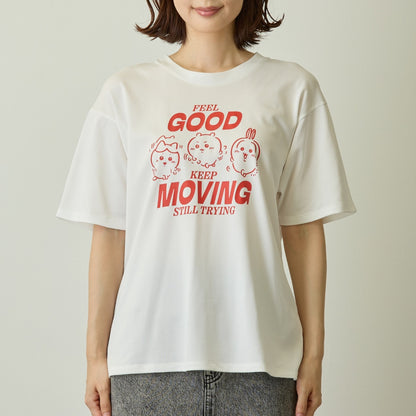 ちいかわ ドライTシャツ MOVE みんな ホワイト