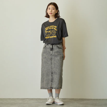 ちいかわ ドライTシャツ DANCE シーサーくりまんじゅう チャコール