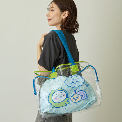 Chiikawa Clear Tote (Rainy Day / L-Blue)